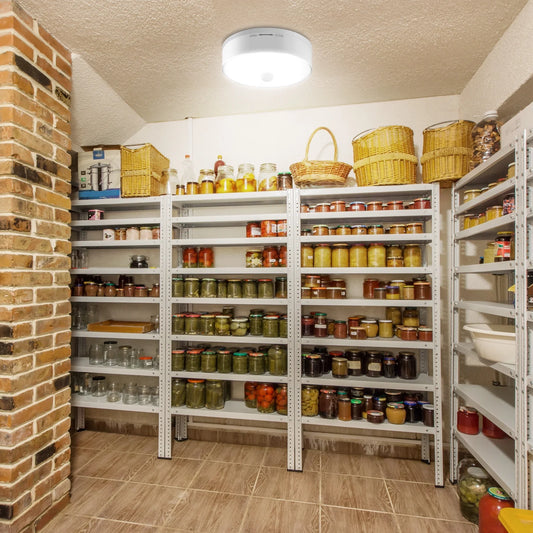 Wireless Motion Sensor LED Ceiling Light | Battery-Powered, Cordless Safety Light