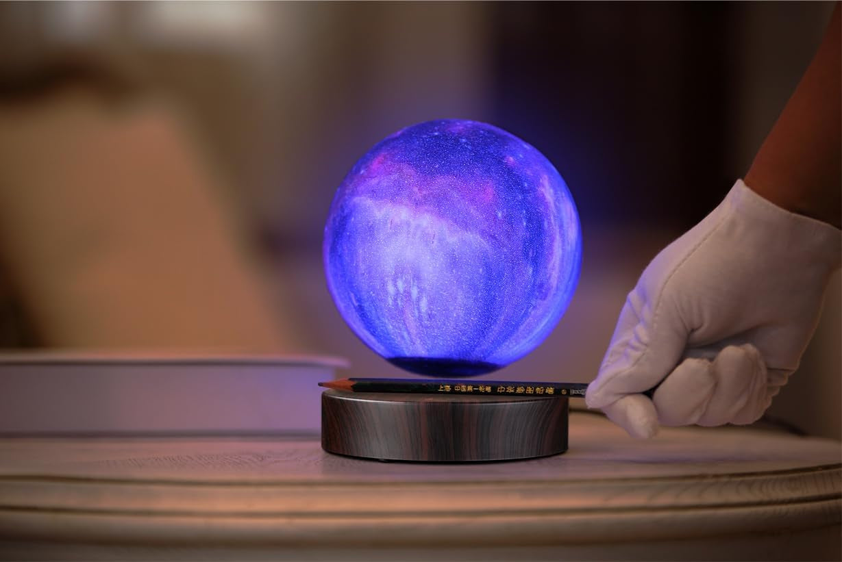 3D Levitating Moon Lamp - 16 Color LED Floating Desk Light | Unique Gift