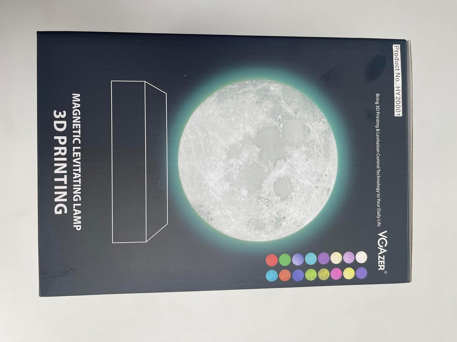 3D Levitating Moon Lamp - 16 Color LED Floating Desk Light | Unique Gift