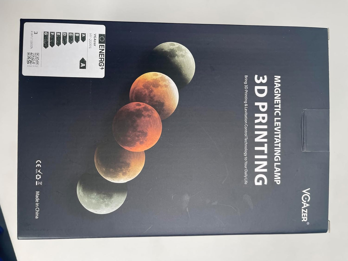 3D Levitating Moon Lamp - 16 Color LED Floating Desk Light | Unique Gift