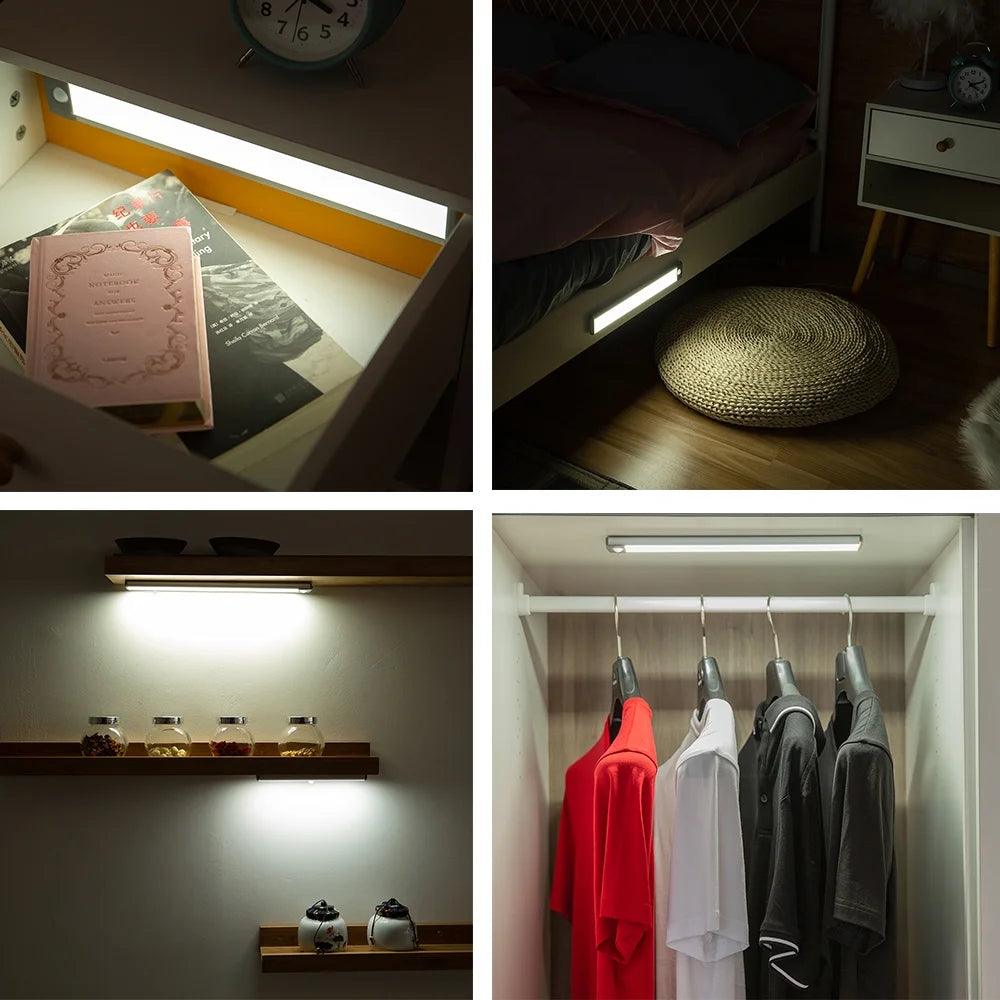 12-inch Wireless Motion Sensor Under Cabinet Light | 54 LED USB Rechargeable