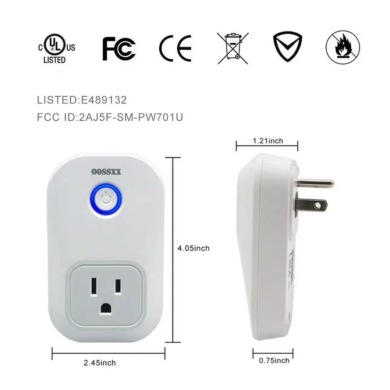 2-Pack Smart Plugs w/ Voice Control & Timer | Mini WiFi Smart Outlet for Home Automation